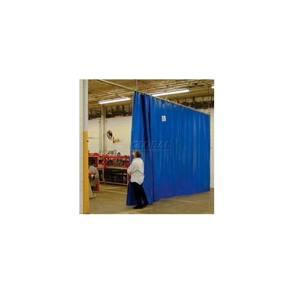 Tmi Solid Blue Curtain Wall Partition 24 x 10 QSCS-288X120 - main